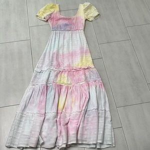 LoveShackFancy hand dyed gown. Size 0